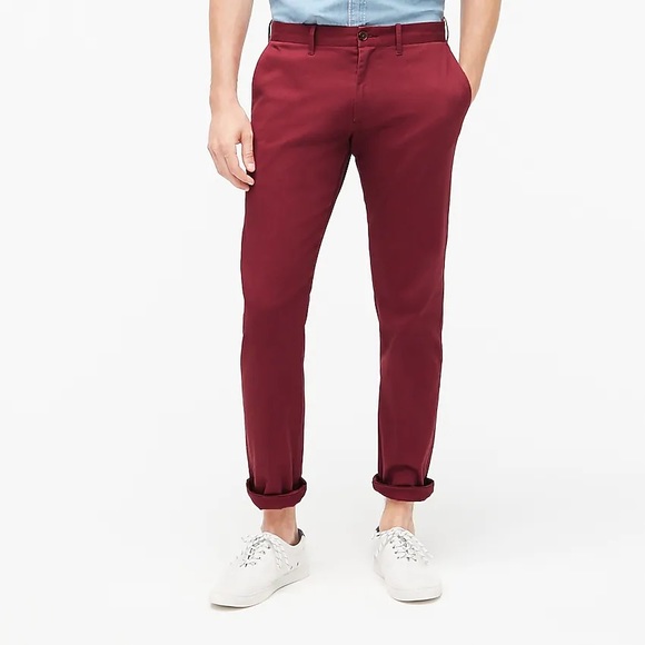 J. Crew Other - J.Crew Slim-Fit Flex Khaki Pant /Burnished Scarlet